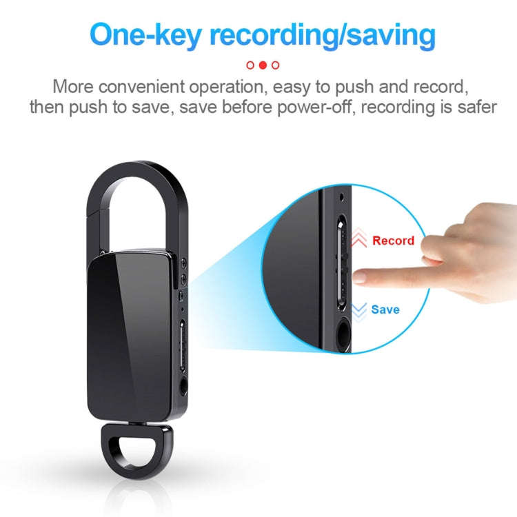 S20 8GB Keychain HD Noise Reduction Portable Recording Pen