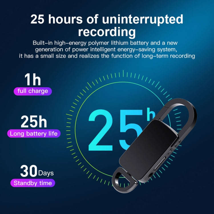S20 8GB Keychain HD Noise Reduction Portable Recording Pen