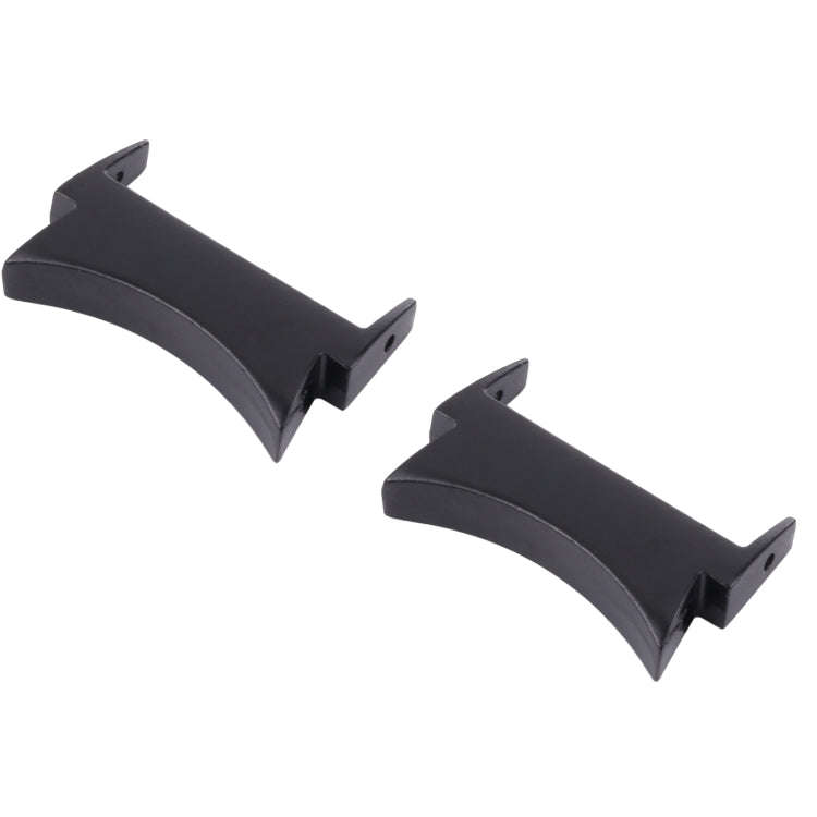 1 Pair For Samsung Galaxy Watch4 40mm / 44mm Smart Watch Watchband Connector Converter (Black)