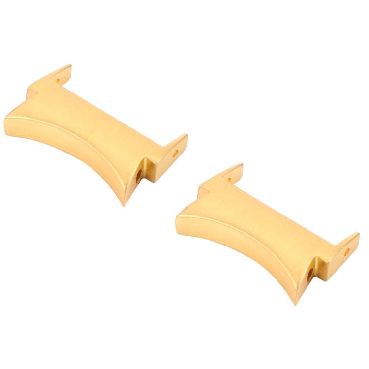 1 Pair For Samsung Galaxy Watch4 40mm / 44mm Smart Watch Watchband Connector Converter (Gold)