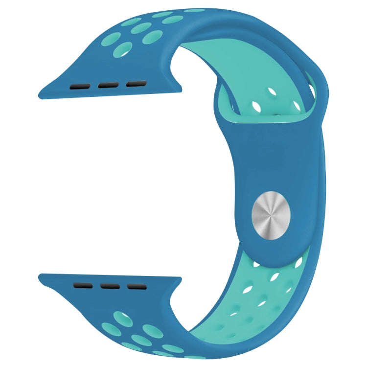 For Apple Watch Series 7 41mm / 6 & SE & 5 & 4 40mm / 3 & 2 & 1 38mm Fashionable Classical Silico...