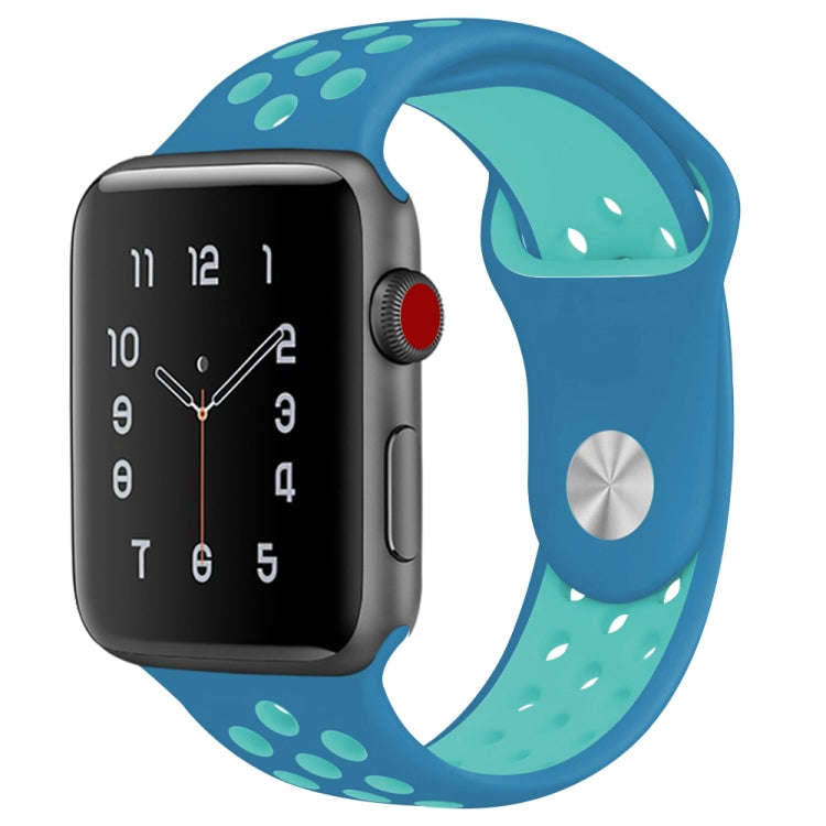 For Apple Watch Series 7 41mm / 6 & SE & 5 & 4 40mm / 3 & 2 & 1 38mm Fashionable Classical Silico...