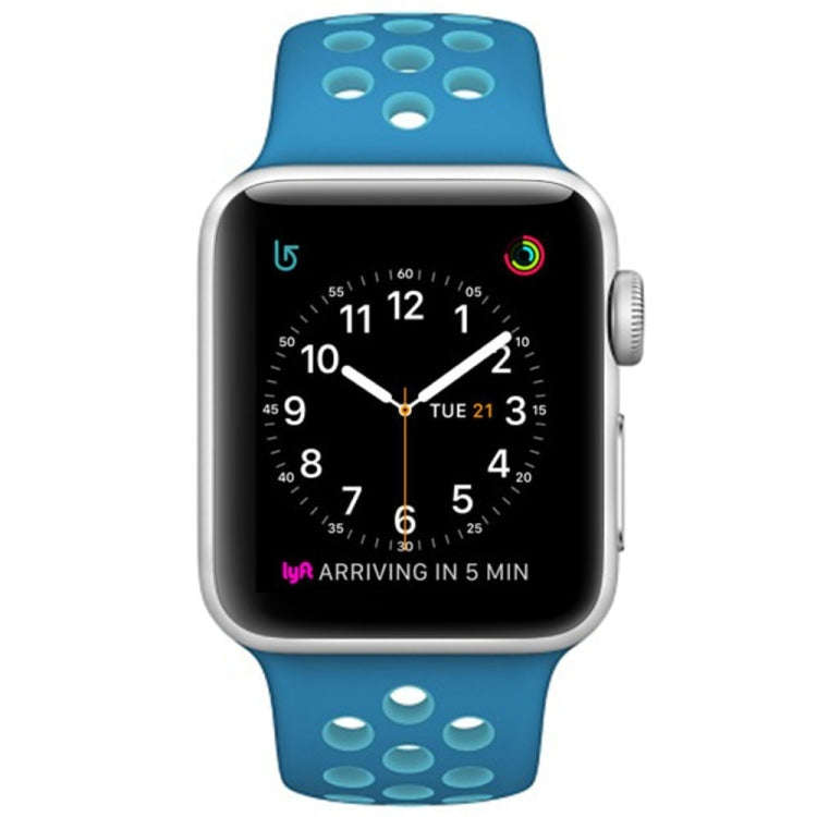 For Apple Watch Series 7 41mm / 6 & SE & 5 & 4 40mm / 3 & 2 & 1 38mm Fashionable Classical Silico...