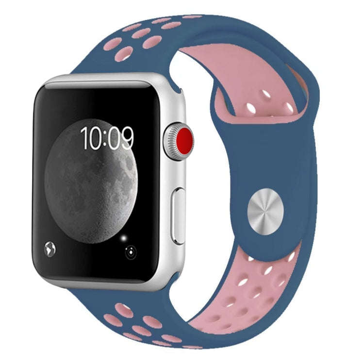 For Apple Watch Series 7 41mm / 6 & SE & 5 & 4 40mm / 3 & 2 & 1 38mm Fashionable Classical Silico...