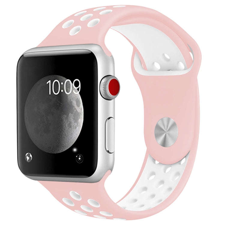 For Apple Watch Series 7 41mm / 6 & SE & 5 & 4 40mm / 3 & 2 & 1 38mm Fashionable Classical Silico...