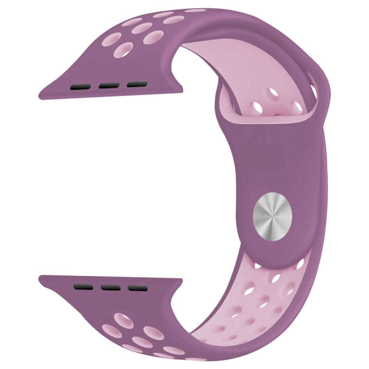 For Apple Watch Series 7 41mm / 6 & SE & 5 & 4 40mm / 3 & 2 & 1 38mm Fashionable Classical Silico...