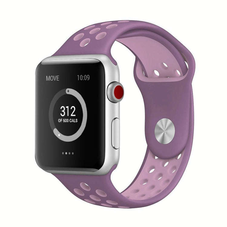 For Apple Watch Series 7 41mm / 6 & SE & 5 & 4 40mm / 3 & 2 & 1 38mm Fashionable Classical Silico...