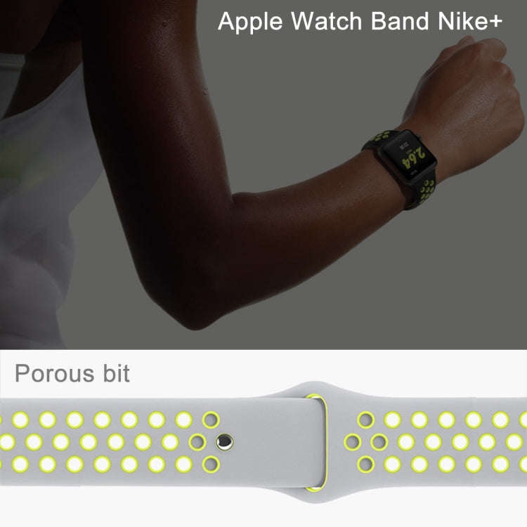 For Apple Watch Series 7 41mm / 6 & SE & 5 & 4 40mm / 3 & 2 & 1 38mm Fashionable Classical Silico...