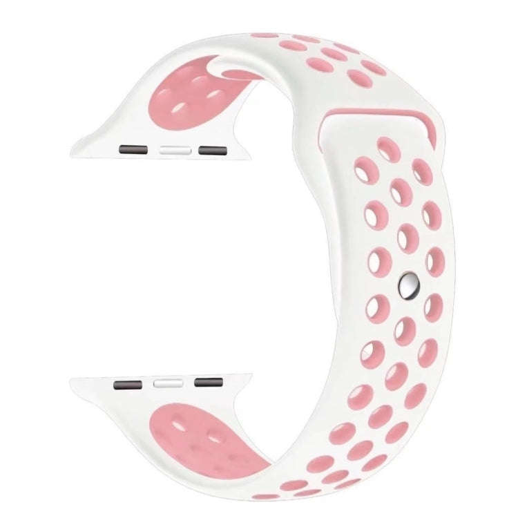 For Apple Watch Series 7 41mm / 6 & SE & 5 & 4 40mm / 3 & 2 & 1 38mm Fashionable Classical Silico...