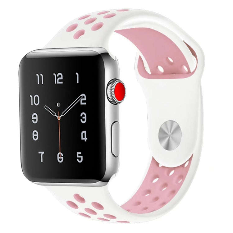 For Apple Watch Series 7 41mm / 6 & SE & 5 & 4 40mm / 3 & 2 & 1 38mm Fashionable Classical Silico...