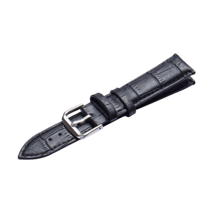 Calfskin Detachable Watch Leather Watch Band, Specification: 18mm (Black)