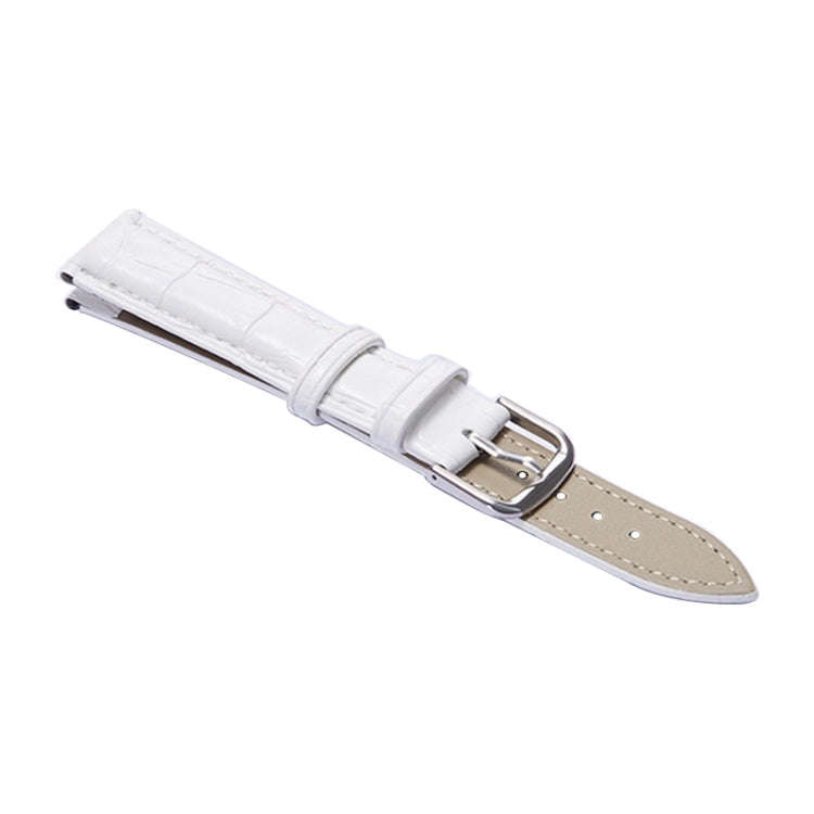 Calfskin Detachable Watch Leather Watch Band, Specification: 18mm (White)