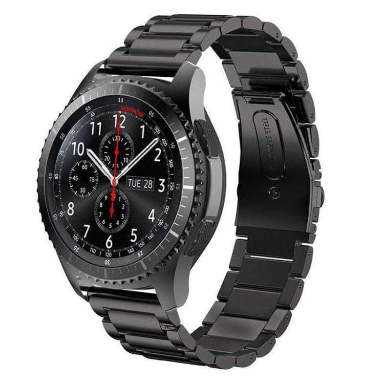 Stainless Steel Wrist Watch Band for Samsung Gear S3 22mm(Black)