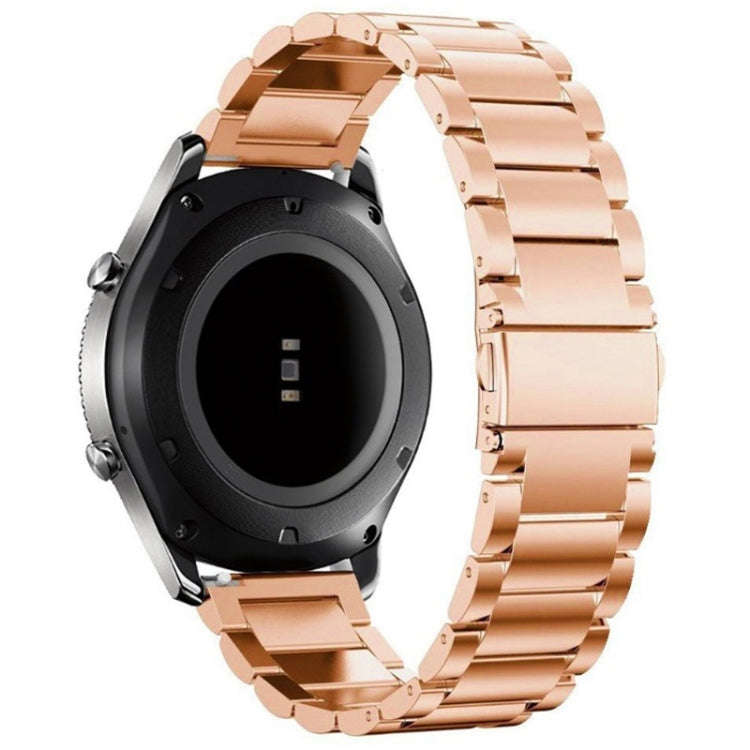 Stainless Steel Wrist Watch Band for Samsung Gear S3 22mm(Rose Gold)