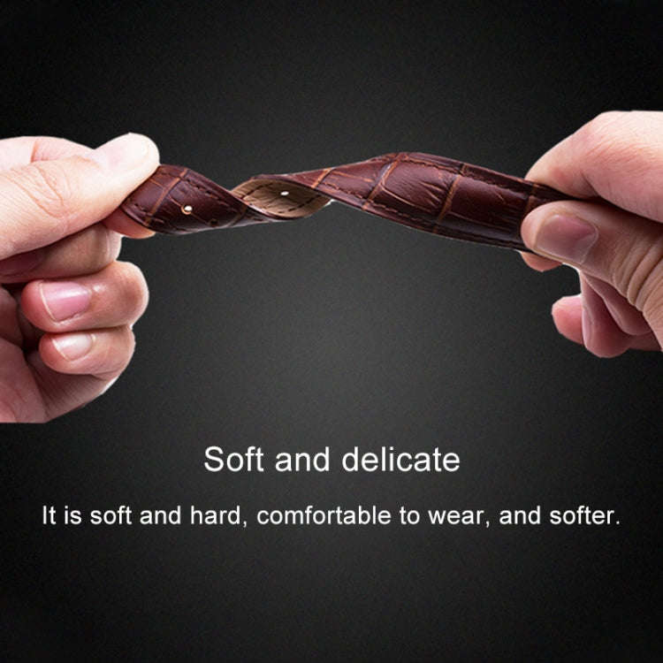 Calfskin Detachable Watch Leather Watch Band, Specification: 22mm (Brown)