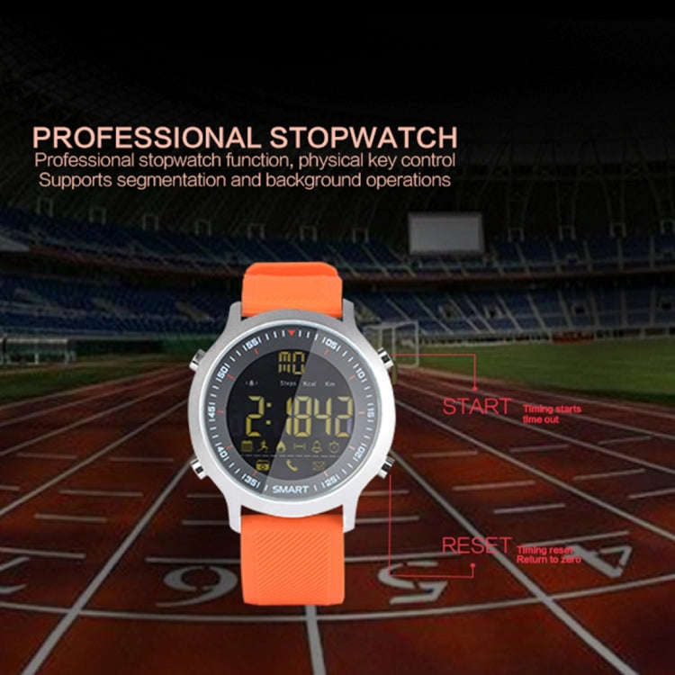 EX18 Smart Sports Watch FSTN Full View Screen Luminous Dial Stainless Steel Strap, Support Steps ...