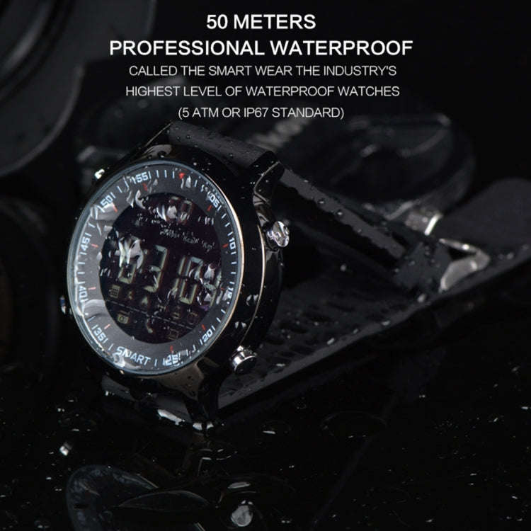 EX18 Smart Sports Watch FSTN Full View Screen Luminous Dial Stainless Steel Strap, Support Steps ...