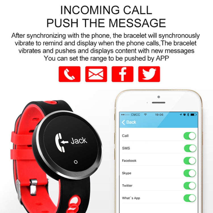 Q7 0.95 inch HD OLED Screen Display Bluetooth Smart Bracelet, IP68 Waterproof, Support Pedometer ...