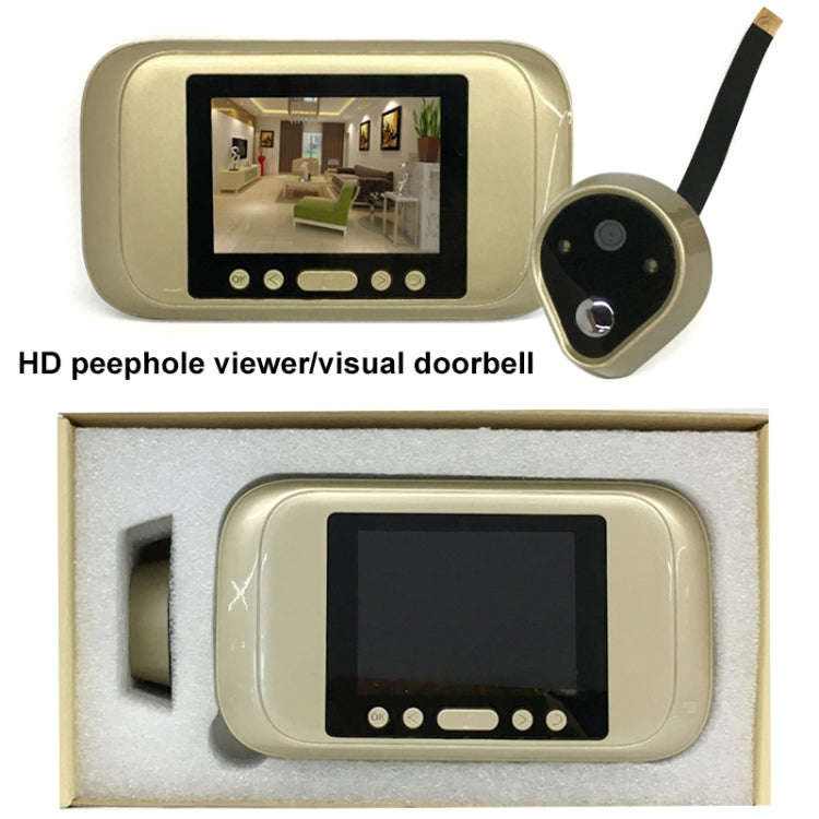 A32D 3.2 inch LED Display 720P HD Smart Peephole Viewer / Visual Doorbell, Support TF Card (32GB ...