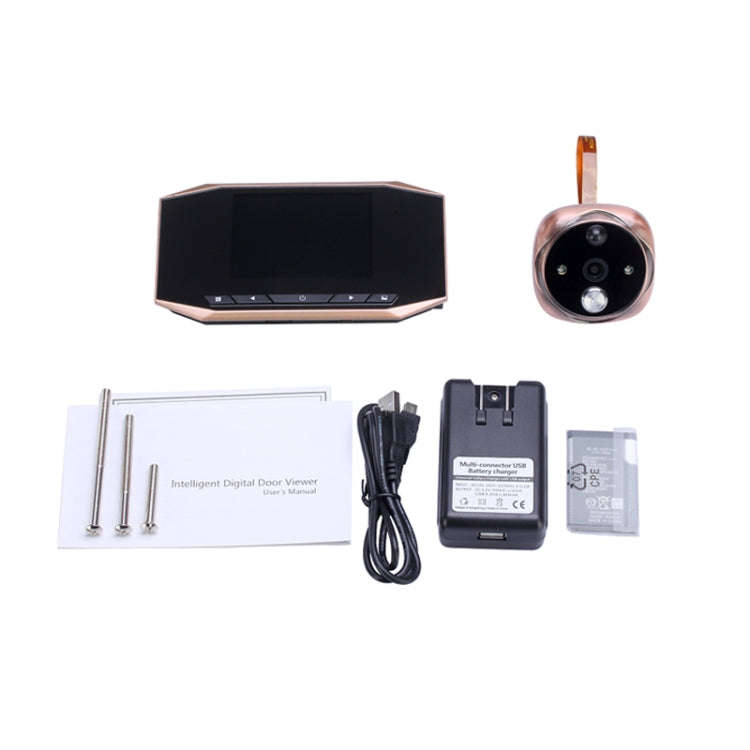 M525 3.5 inch TFT Display Screen 2.0MP Camera Video Doorbell, Support TF Card (32GB Max) & Motion...