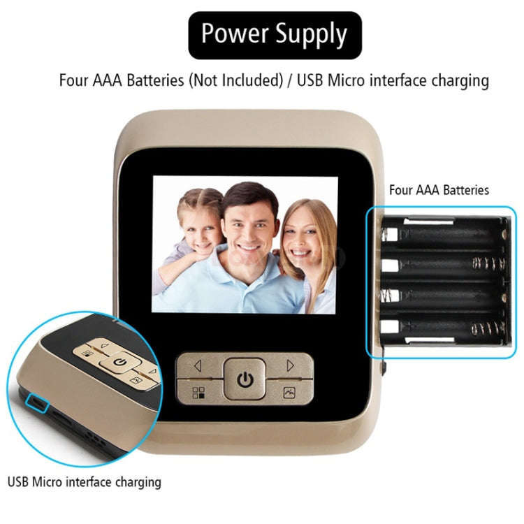 M530 3.0 inch TFT Display 3.0MP Camera Video Digital Door Viewer, Support TF Card (32GB Max) & In...