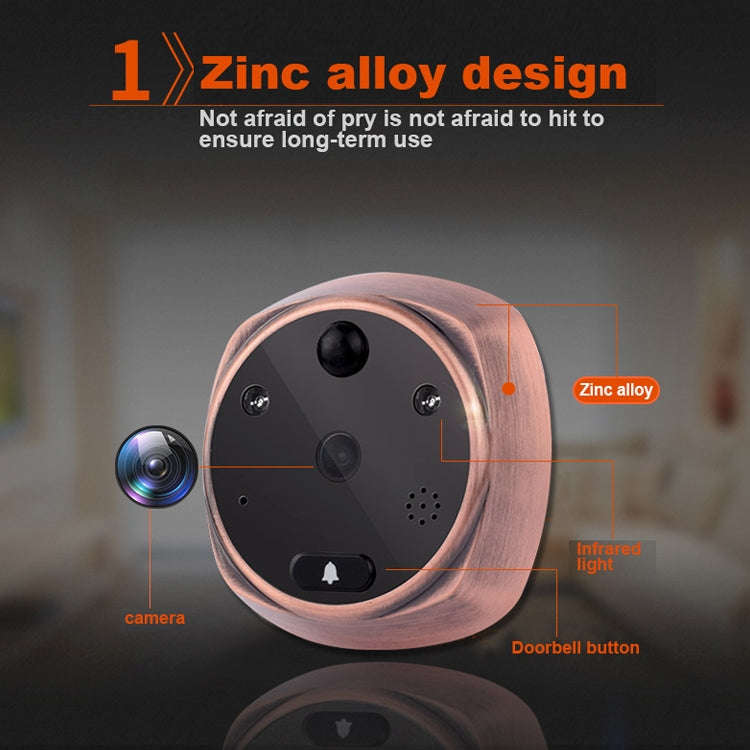 M4300A 4.3 inch Display Screen 3.0MP Camera Video Smart Doorbell, Support TF Card (32GB Max) & Mo...