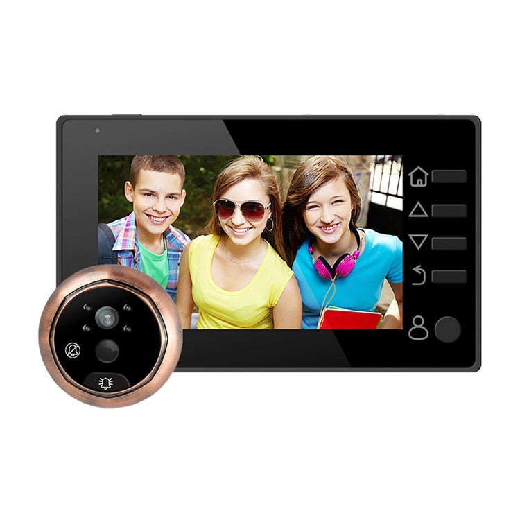 M4300D 4.3 inch TFT Color Display Screen 3.0MP Security Camera Video Smart Doorbell, Support TF C...