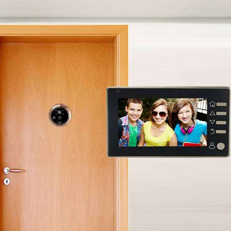 M4300D 4.3 inch TFT Color Display Screen 3.0MP Security Camera Video Smart Doorbell, Support TF C...