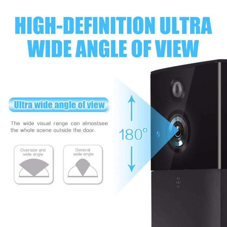 VESAFE HD 720P Security Camera Smart WiFi Video Doorbell Intercom, Support TF Card & Infrared Nig...