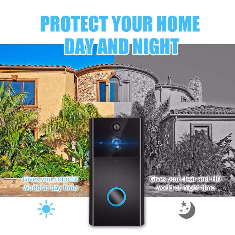 VESAFE HD 720P Security Camera Smart WiFi Video Doorbell Intercom, Support TF Card & Infrared Nig...