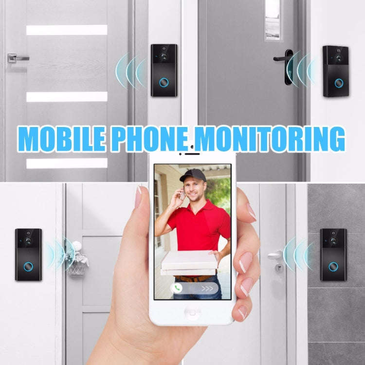 VESAFE HD 720P Security Camera Smart WiFi Video Doorbell Intercom, Support TF Card & Infrared Nig...