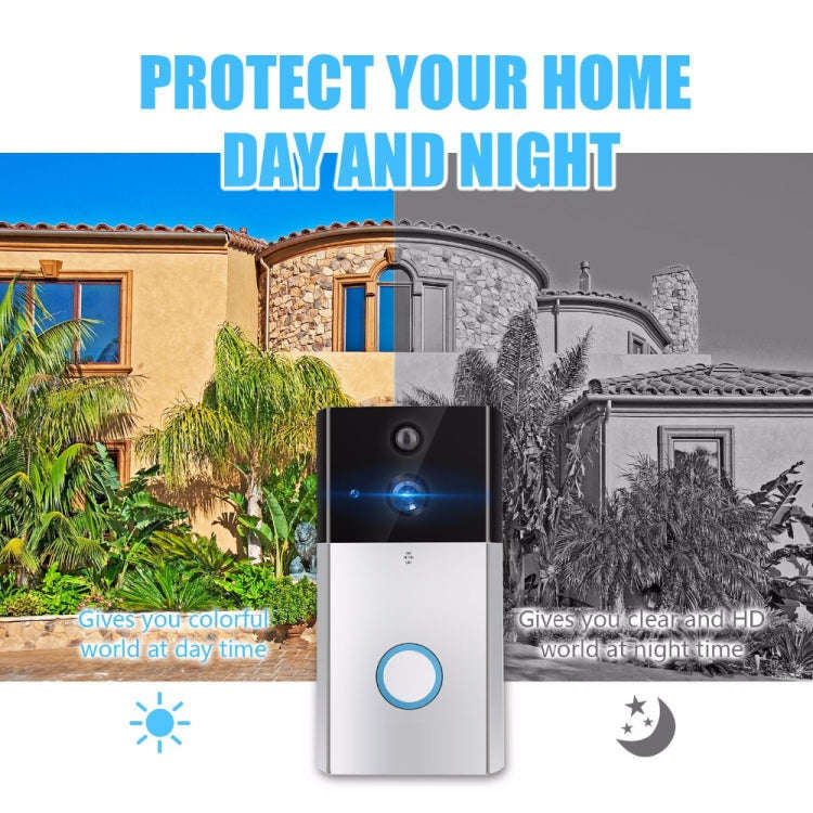 VESAFE HD 720P Security Camera Smart WiFi Video Doorbell Intercom, Support TF Card & Infrared Nig...