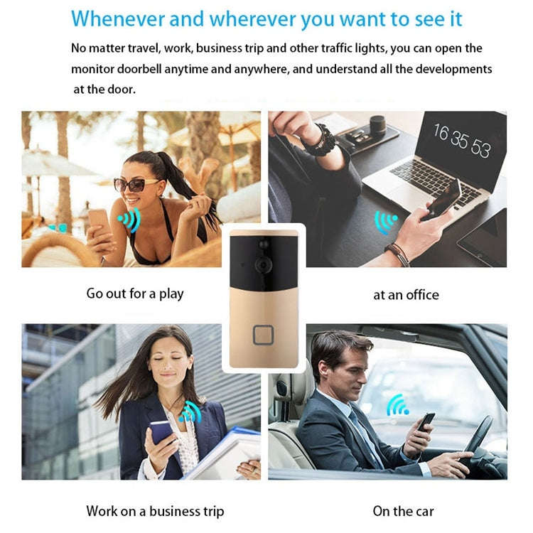 VESAFE Home VS-M2 HD 720P Security Camera Smart WiFi Video Doorbell Intercom, Support TF Card & N...