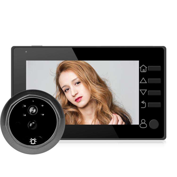Danmini Q10 4.3 Inch Screen Motion Detection Camera Video Alarm Smart Digital Door Viewer, Suppor...