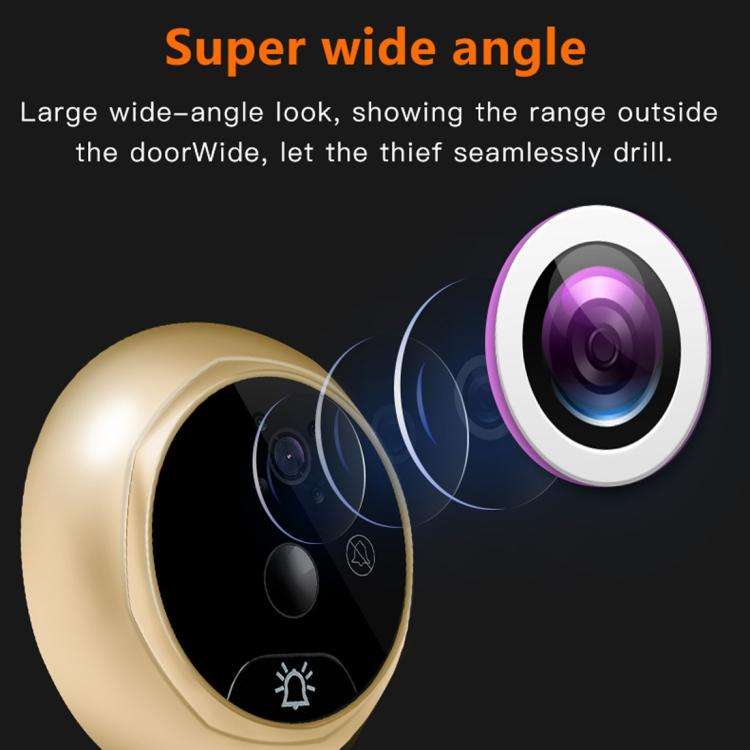 Danmini Q10 4.3 Inch Screen Motion Detection Camera Video Alarm Smart Digital Door Viewer, Suppor...