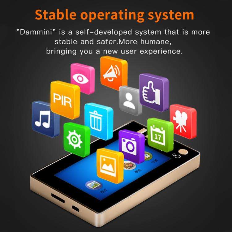 Danmini Q10 4.3 Inch Screen Motion Detection Camera Video Alarm Smart Digital Door Viewer, Suppor...