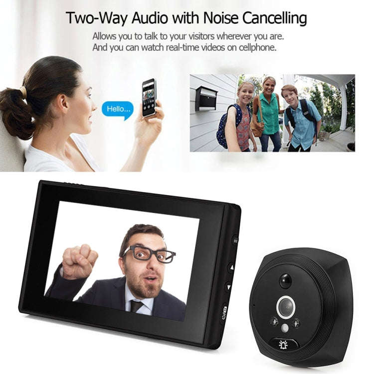 N6 2.0 Million Pixels 4.3 inch Screen Video Doorbell(Gold)