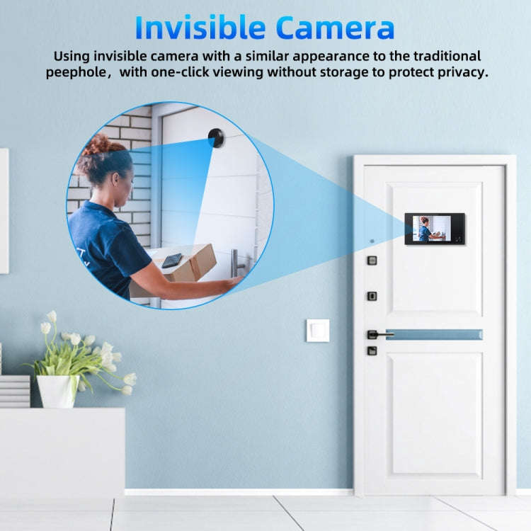 SN520AD 3.5 inch Screen 2.0MP Security Camera Digital Peephole Door Viewer (Black)