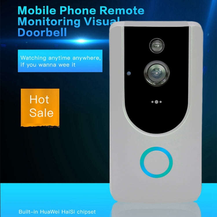 M2 720P Smart WIFI Video Visual Doorbell,Support Mobile Phone Remote Monitoring & Night Vision (G...