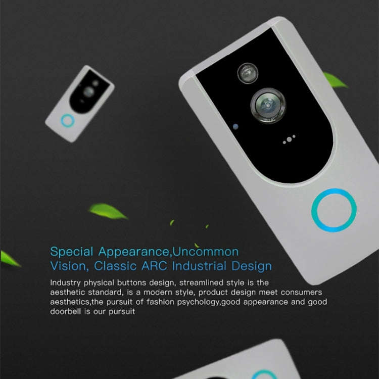 M2 720P Smart WIFI Video Visual Doorbell,Support Mobile Phone Remote Monitoring & Night Vision (G...