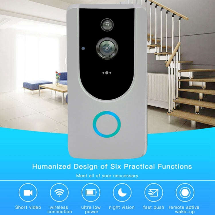 M2 720P Smart WIFI Video Visual Doorbell,Support Mobile Phone Remote Monitoring & Night Vision (G...