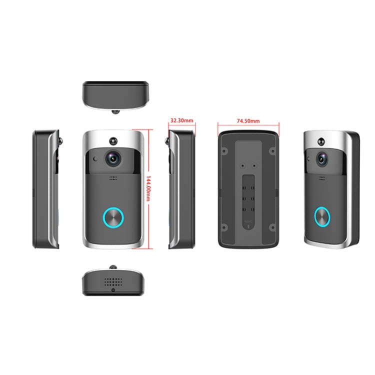 M3 720P Smart WIFI Ultra Low Power Video Visual Doorbell,Support Mobile Phone Remote Monitoring &...