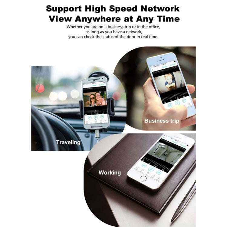 M108 720P 6400mAh Smart WIFI Video Visual Doorbell,Support Phone Remote Monitoring & Real-time Vo...