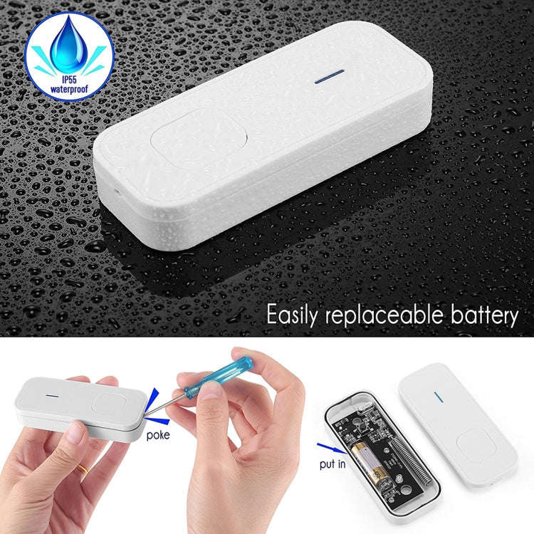 P6-B 110dB Wireless IP55 Waterproof Low Power Consumption WiFi Doorbell Receiver, 53 Music Option...