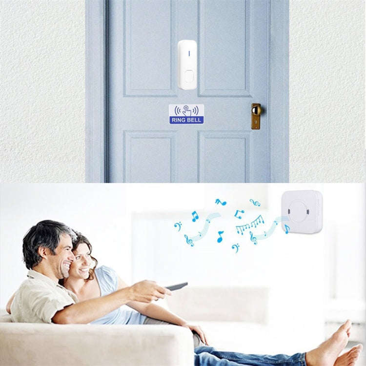 P6-B 110dB Wireless IP55 Waterproof Low Power Consumption WiFi Doorbell Receiver, 53 Music Option...