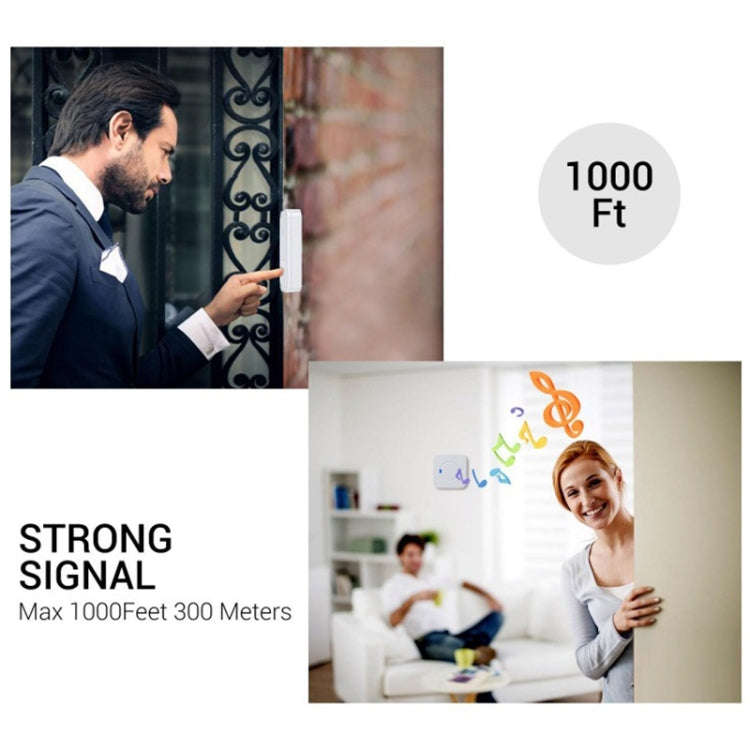 P6 110dB Wireless IP55 Waterproof Low Power Consumption WiFi Doing-dong Doorbell Receiver, Receiv...