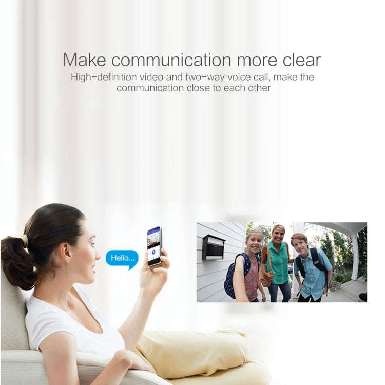 X3 1080P WiFi Smart Video IP54 Waterproof Digital Camera Door Viewer, Support TF Card & Infrared ...