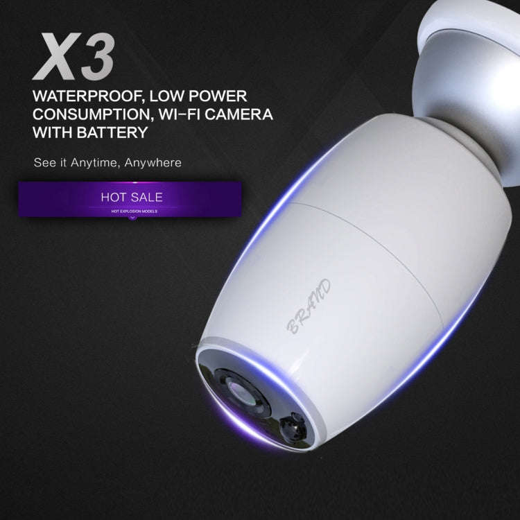 X3 1080P WiFi Smart Video IP54 Waterproof Digital Camera Door Viewer, Support TF Card & Infrared ...