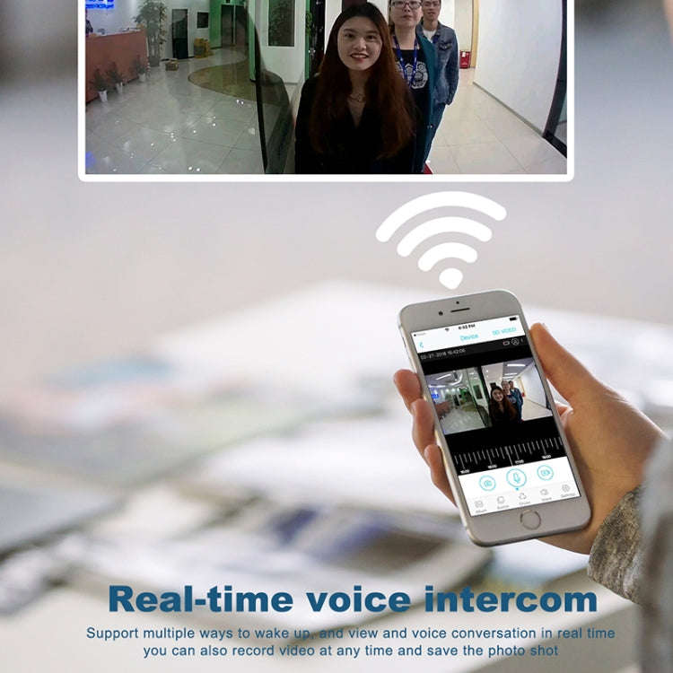 M101 WiFi Intelligent Video Doorbell, Support Infrared Night Vision / Motion Detection / Two-way ...