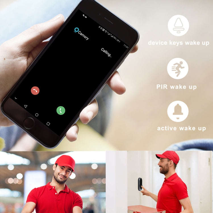M200A 1080P WiFi Intelligent Round Button Video Doorbell, Support Infrared Motion Detection & Ada...